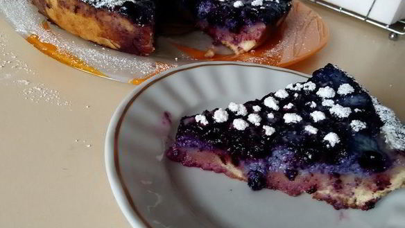 Рецепт Тарт с черникой и нежным кремом в мультиварке
