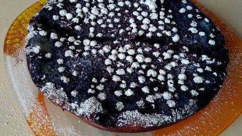 тарт с черникой и нежным кремом в мультиварке