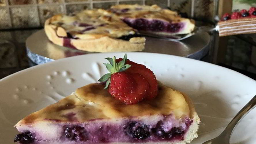 Рецепт тарт с ежевикой