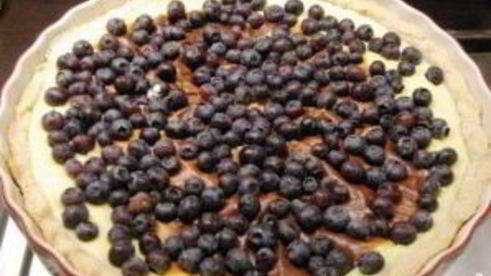 тарт с голубикой