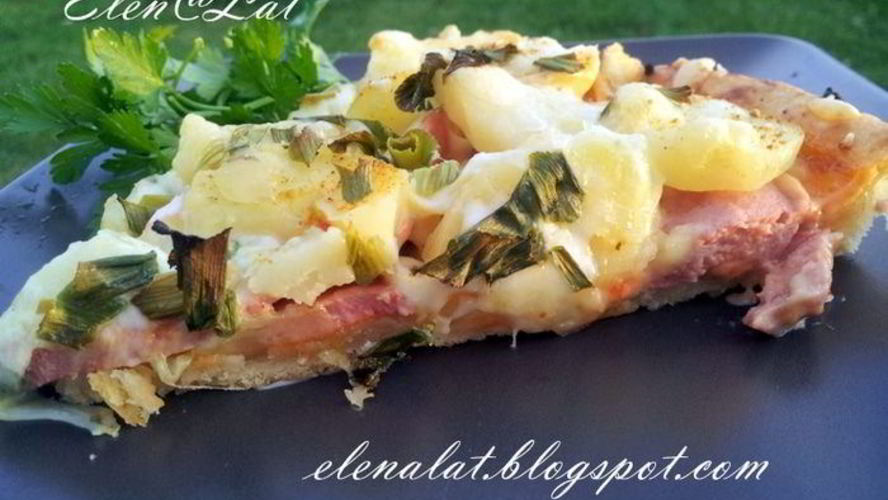 Рецепт тарт с картофелем и сардельками быстрый ужин