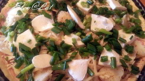 тарт с картофелем и сардельками быстрый ужин