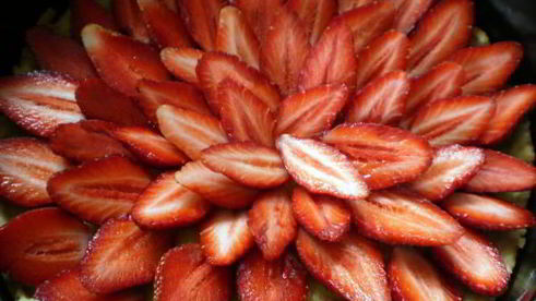 тарт с клубникой и белым шоколадом