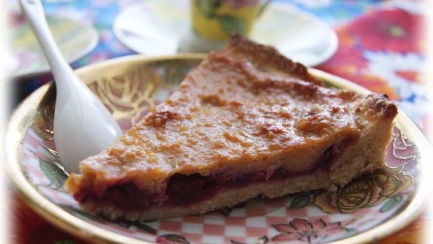 Рецепт тарт с малиной и заварным медовым кремом