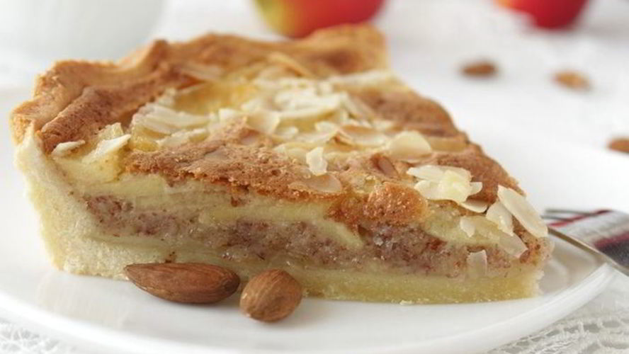 Рецепт тарт с миндалем и яблоками