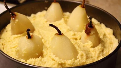 тарт с миндальным кремом и мариноваными грушами мечта