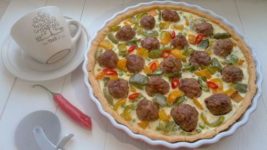 Рецепт тарт с мясными фрикадельками