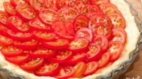 тарт с помидорами черри