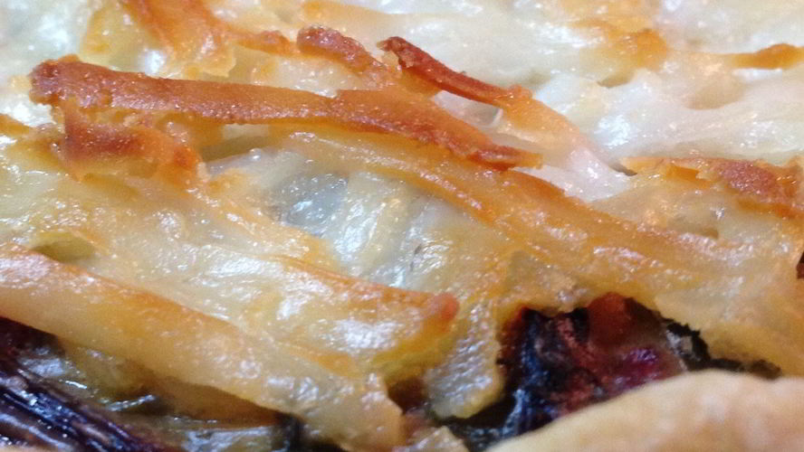 Рецепт тарт с пореем и мангольдом