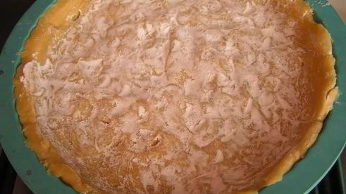 тарт с ревенем и земляничным вареньем