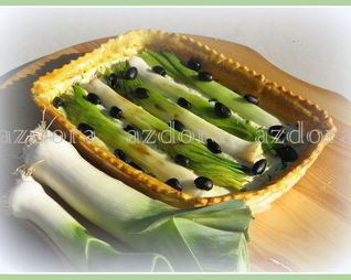 Тарт с цукини и молодым пореем