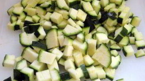 тарт с цукини и молодым пореем