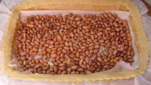 тарт с цукини и молодым пореем