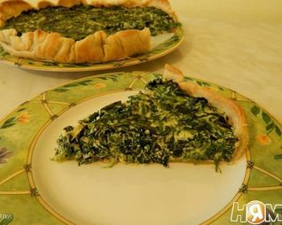 Тарт со шпинатом и рикоттой