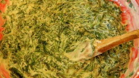 тарт со шпинатом и рикоттой