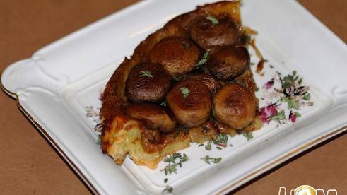 тарт татен с шампиньонами