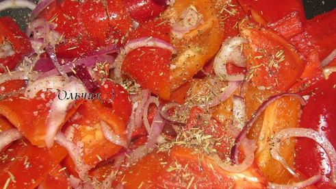 тарт татен со сладким перцем