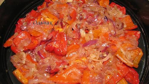 тарт татен со сладким перцем