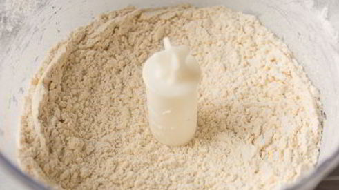 творожный тарт с персиками