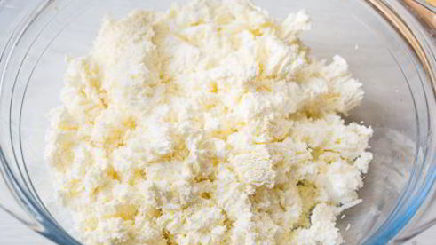 творожный тарт с персиками