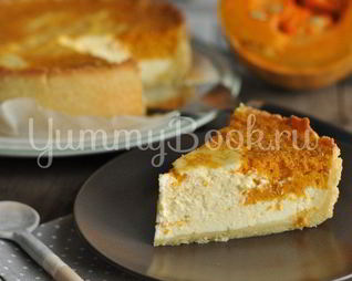 Творожный тарт с тыквой