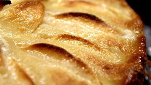 Рецепт Яблочный тарт с карамельным кремом