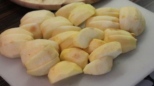 яблочный тарт с карамельным кремом