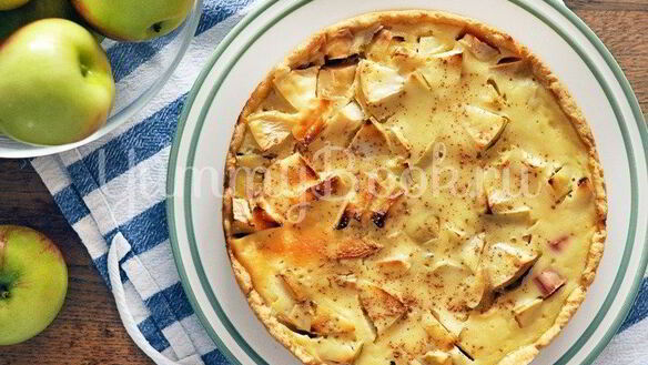 Рецепт Яблочный тарт с ревенем