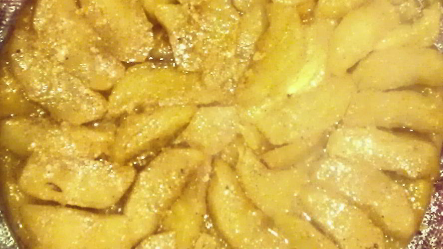 Рецепт яблочный тарт татен с цедрой лимона и корицей