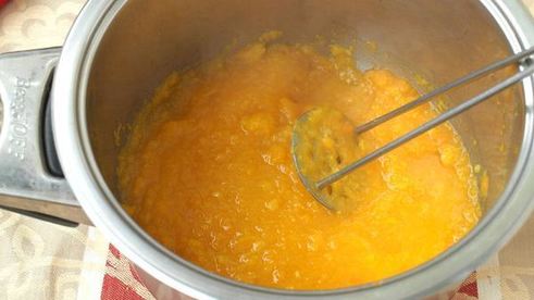 тыквенное желе с меренгой