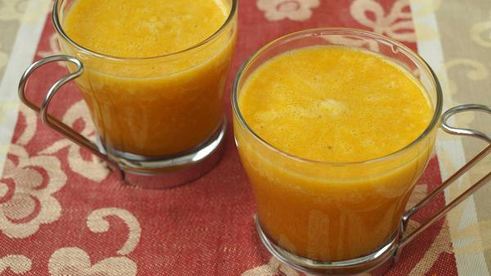 тыквенное желе с меренгой