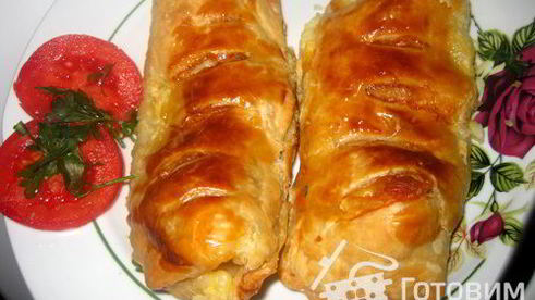 вкусняшки сосиски в тесте с картошкой и сыром