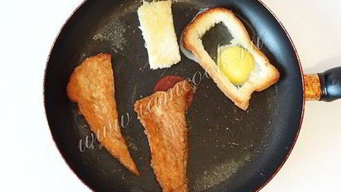 яичница по-бирмингемски и чайные тосты