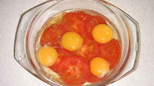 яичница с грибами