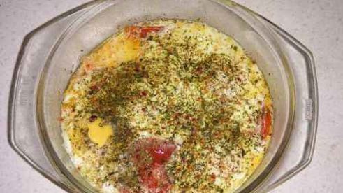 яичница с грибами