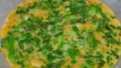 яичница с зеленью