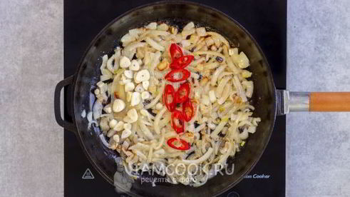 яичница со шпинатом