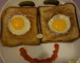 Яичница в хлебе