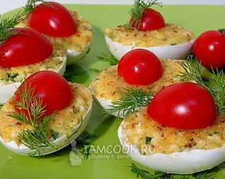 Яйца, жаренные в скорлупе