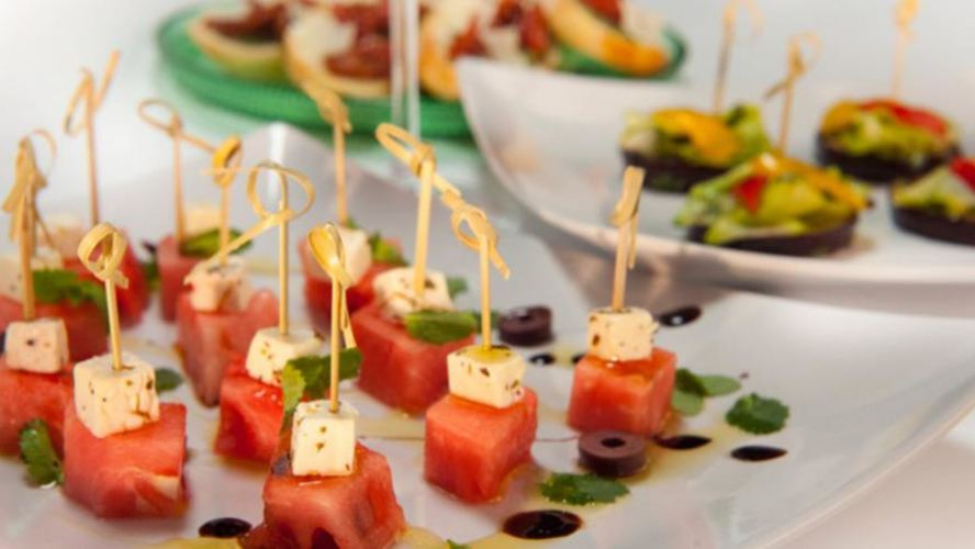 Рецепт закуска из арбуза с фетой