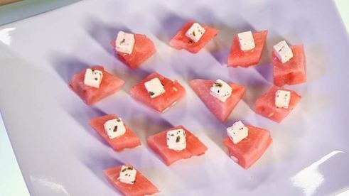 закуска из арбуза с фетой