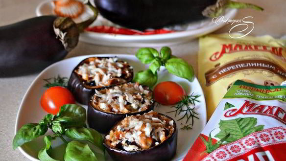 Рецепт Закуска из баклажанов с мидиями