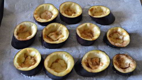 закуска из баклажанов с мидиями