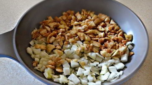 закуска из баклажанов с мидиями