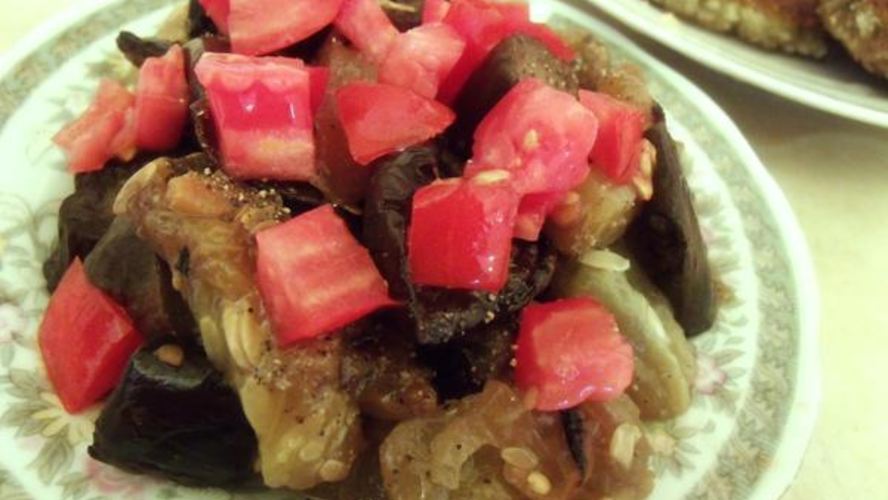 Рецепт закуска из баклажанов с огурцами и специями