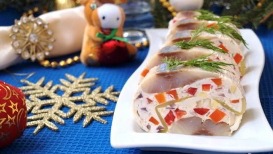 Рецепт закуска из сельди к праздничному столу