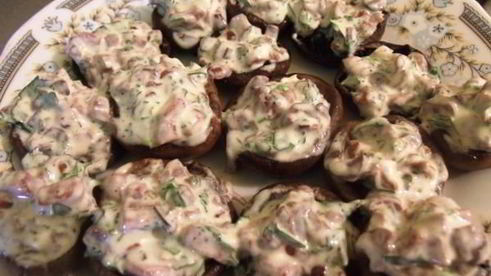 закуска из шампиньонов с майонезом