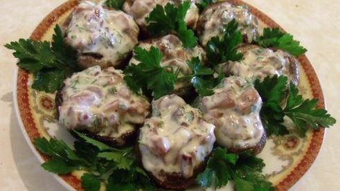 закуска из шампиньонов с майонезом