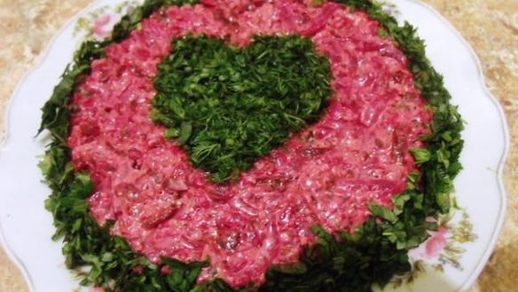 Рецепт Закуска из свеклы с майонезом