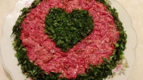 закуска из свеклы с майонезом